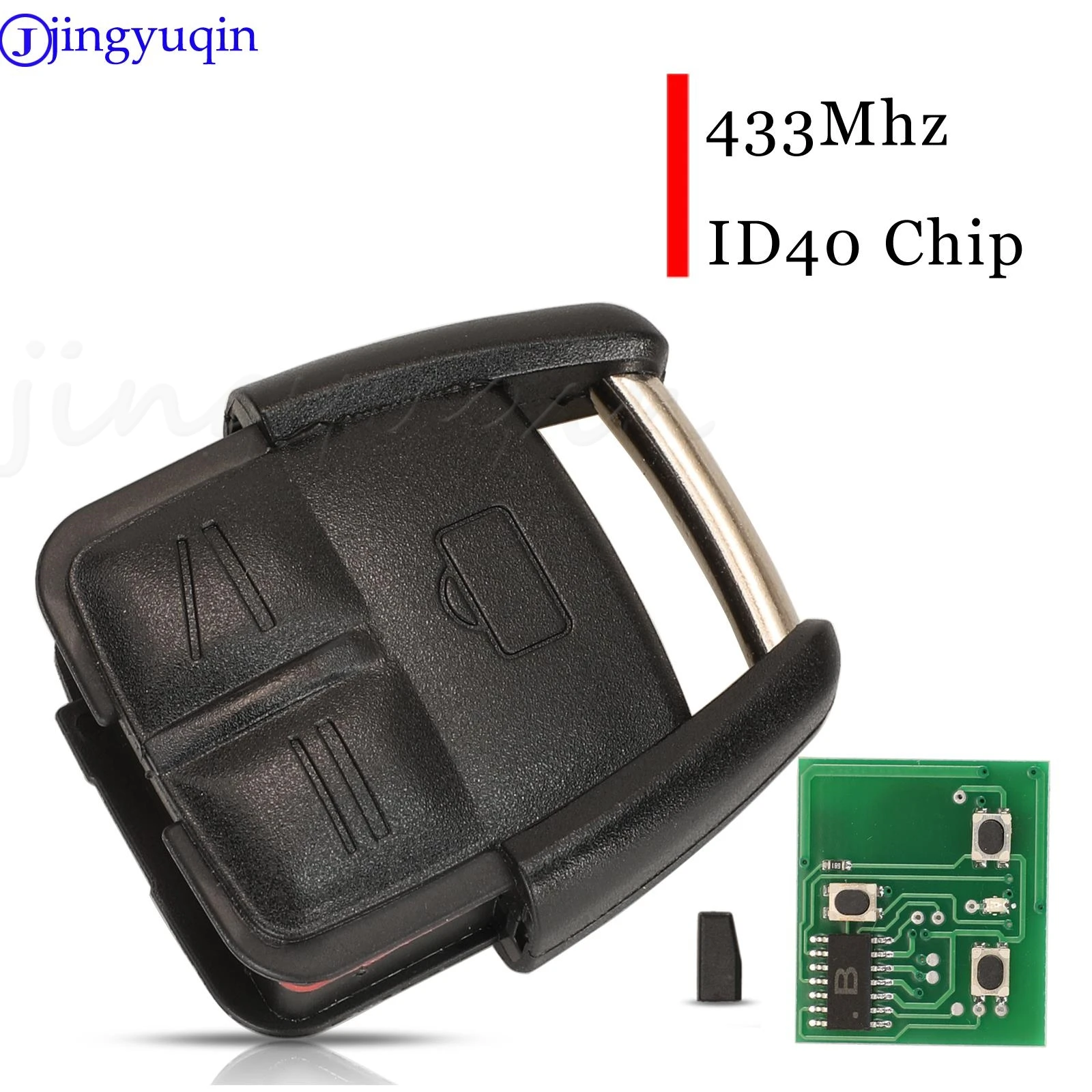 

Jingyuqin For Opel Omega Vectra B OP2 Remote Car Key Fob 434mhz ID40 Chip 3 Buttons