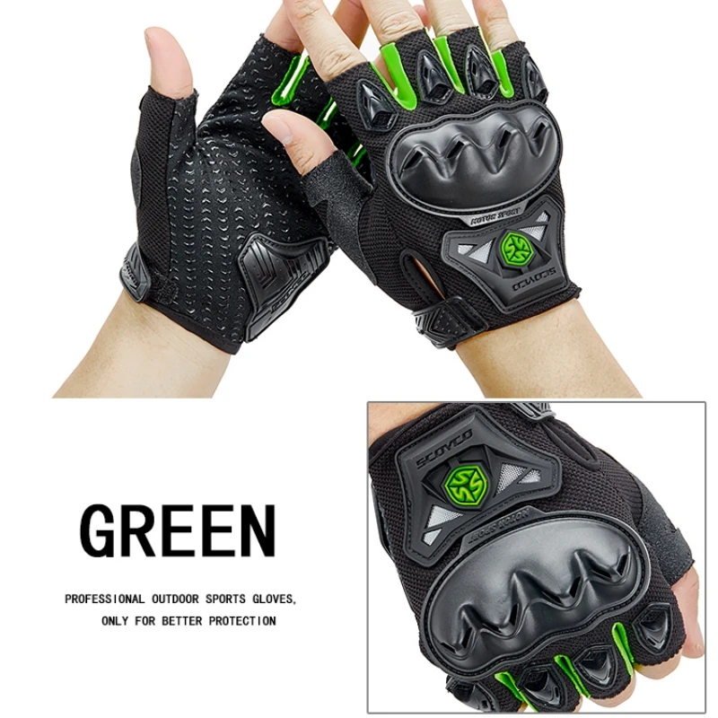 

Cheap Summer Half-Finger Motocross Gloves Racing Men Women Fashion Motorbike Motocicleta Bike Cycling Guantes Motorcycle Gloves