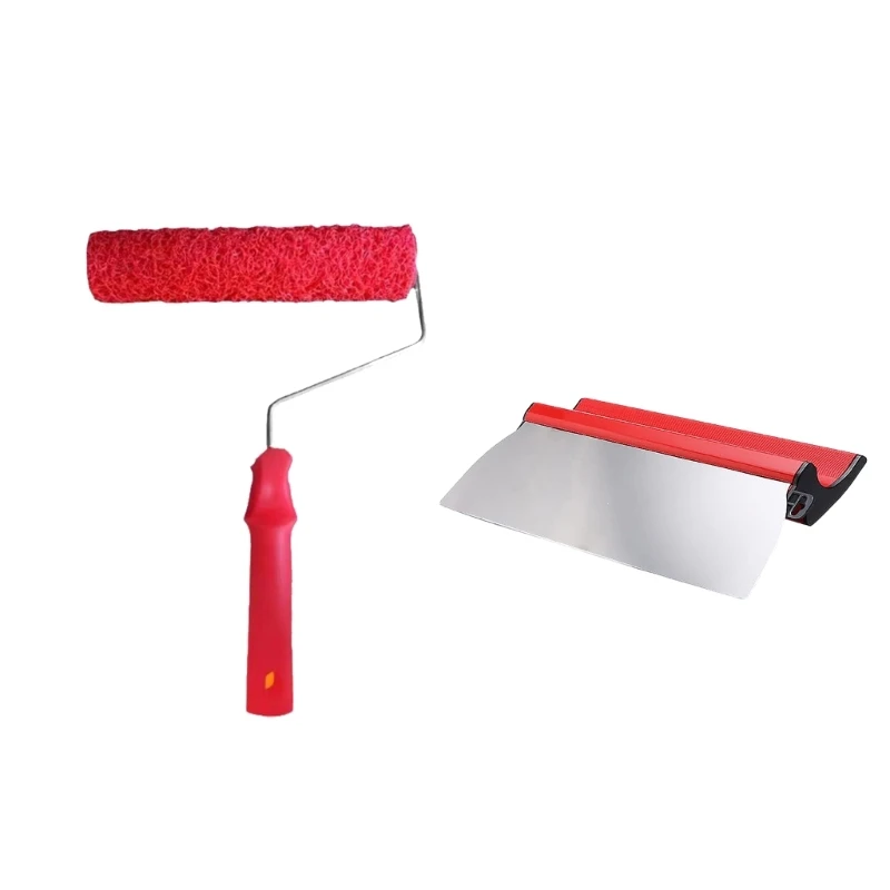 

Putty & Plaster Rolling Tool with Easy To Use Handle Multifunction Wall Putty Roller Simple to Use for Quick Application