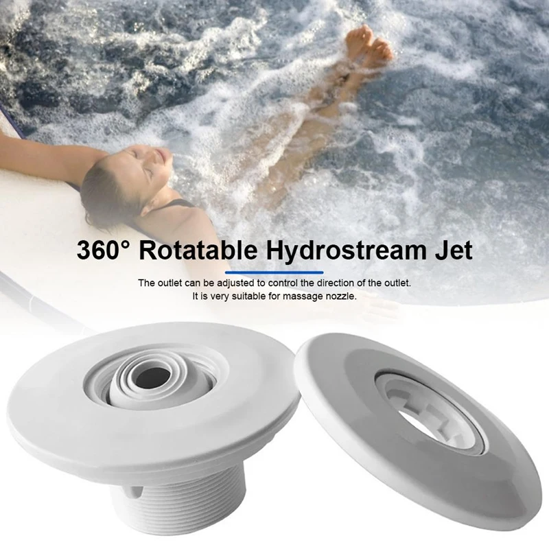 Outdoor Swimming Pool Nozzle Accessories 360-Degree Rotatable Return Jet Water Massage Nozzle Swimming Pool Parts