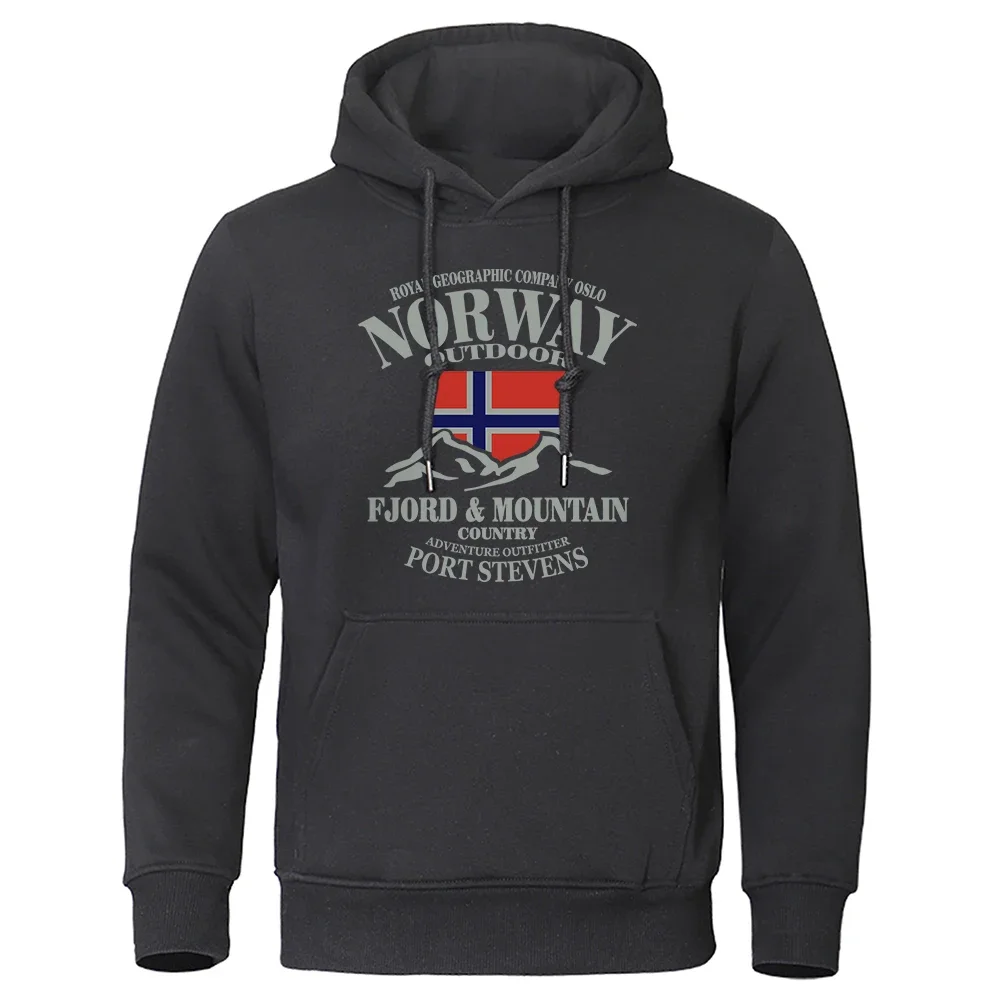Neuer Norwegischer Druck-Pullover-Hoodie für Männer und Frauen, Hochwertig, Komfortabel, Weich, Lässig, Locker, Sportlich, Herbst-Winter-Warm, Erwachsenen-Sweatshirt