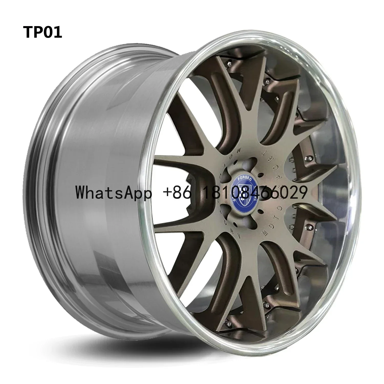 Customized Luxury 2 Piece Forged Staggered Alloy Passenger Car Wheels And Tires For Cars