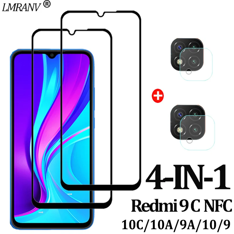 Glass For Xiaomi Redmi 13C 12C 10C 9C Tempered Glass Redmi Note 10 11 12 Pro Plus 5G Screen Protector Note 10S 11S 12S Lens Film