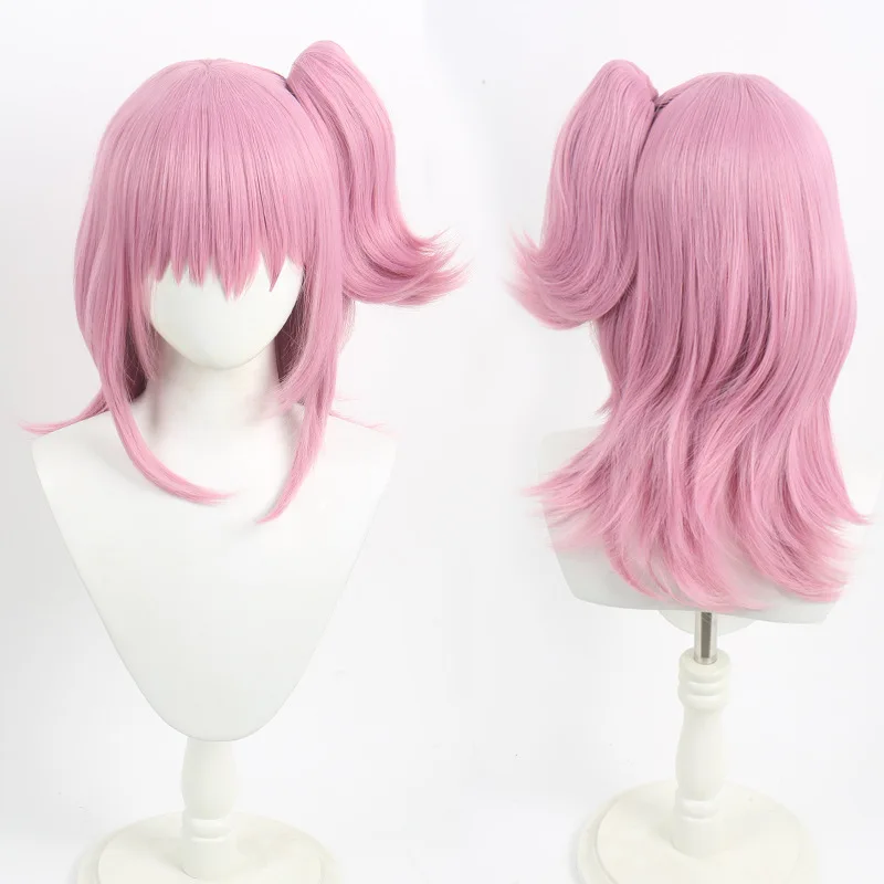 Kawaii Girls Hinamori Amu Cosplay Wig Realistic Scalp Angel Amu Ponytail Heat Resistant Synthetic Anime Costume Wig for Women