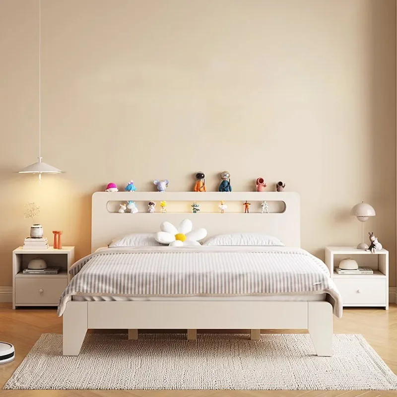 King Size Minimalist Bed Double Nordic Design Confortable Full Body Bed Fashionable Light Luxury Cama De Casal Home Furniture