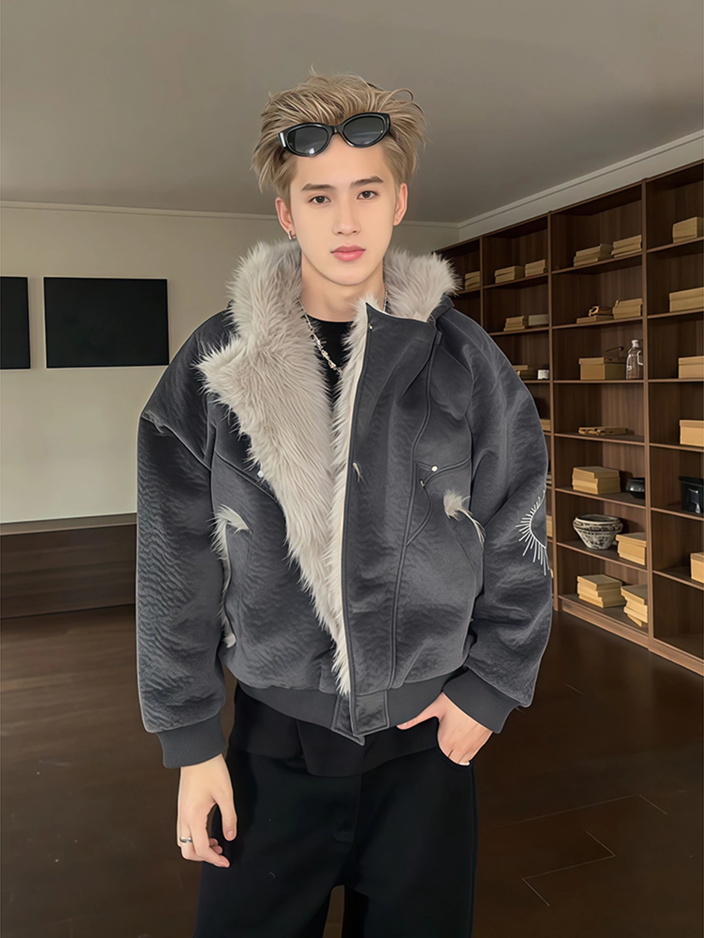 

Мужская утепленная зимняя куртка из хлопка с флисовой подкладкой, молодежная модная теплая куртка с длинным рукавом и капюшоном, с внутренней подкладкой из полиэфирного волокна