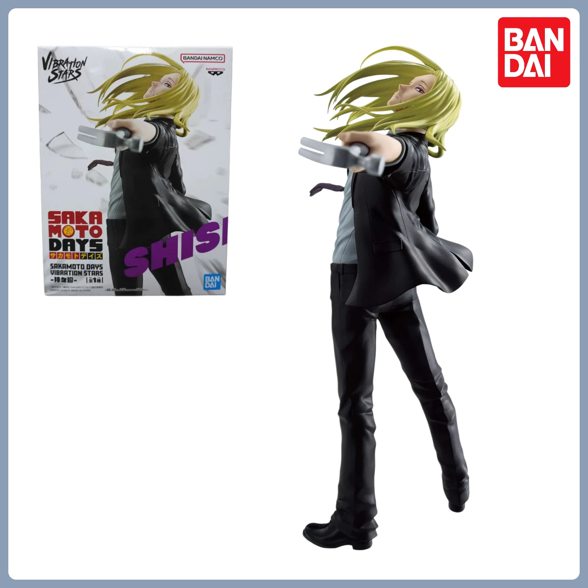 In Stock Bandai Genuine Original Banpresto Sakamoto Days Anime Characters Shishiba PVC Action Figure Model Collector Ornaments