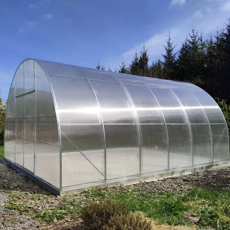 Dome solar polycarbonate passive solar reinforced plastic garden tunnel greenhouse