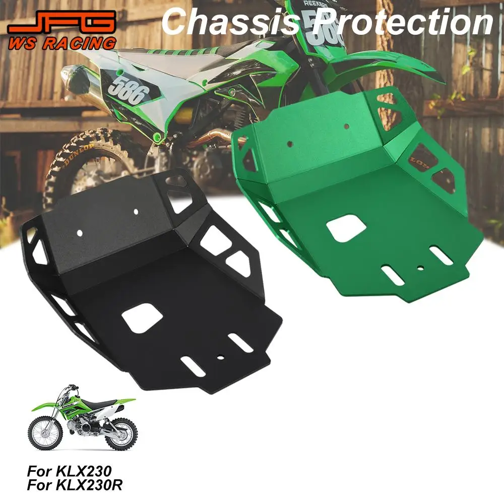 

Motorcycles Accessories Base Chassis Protection Cover CNC Frame For KAWASAKI KLX230 KLX230R 2020-2024 KLX 230 230R Dirt Pit Bike