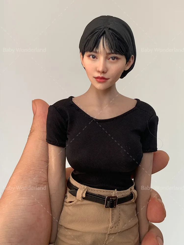 1/6 1/12 Malowane w skali słynne japońskie aktorki i piękności Model głowy dla 12-calowych 6-calowych kobiecych figurek akcji Body Dolls