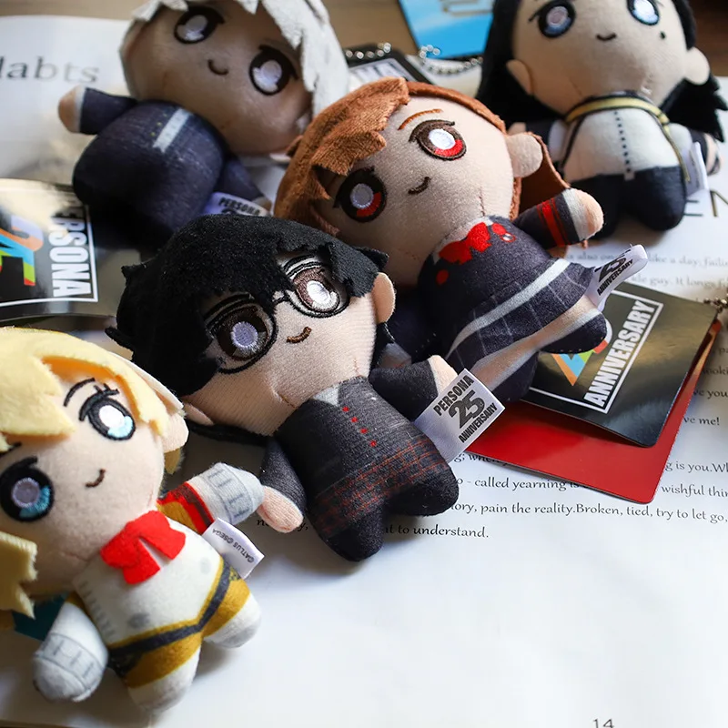 Anime Yuuki Makoto Aegis Shiomi Kotone Gorou Akechi Joker Shiomi Kotone Cosplay Anime Plushie Pendant Kids Christmas Gifts 10cm
