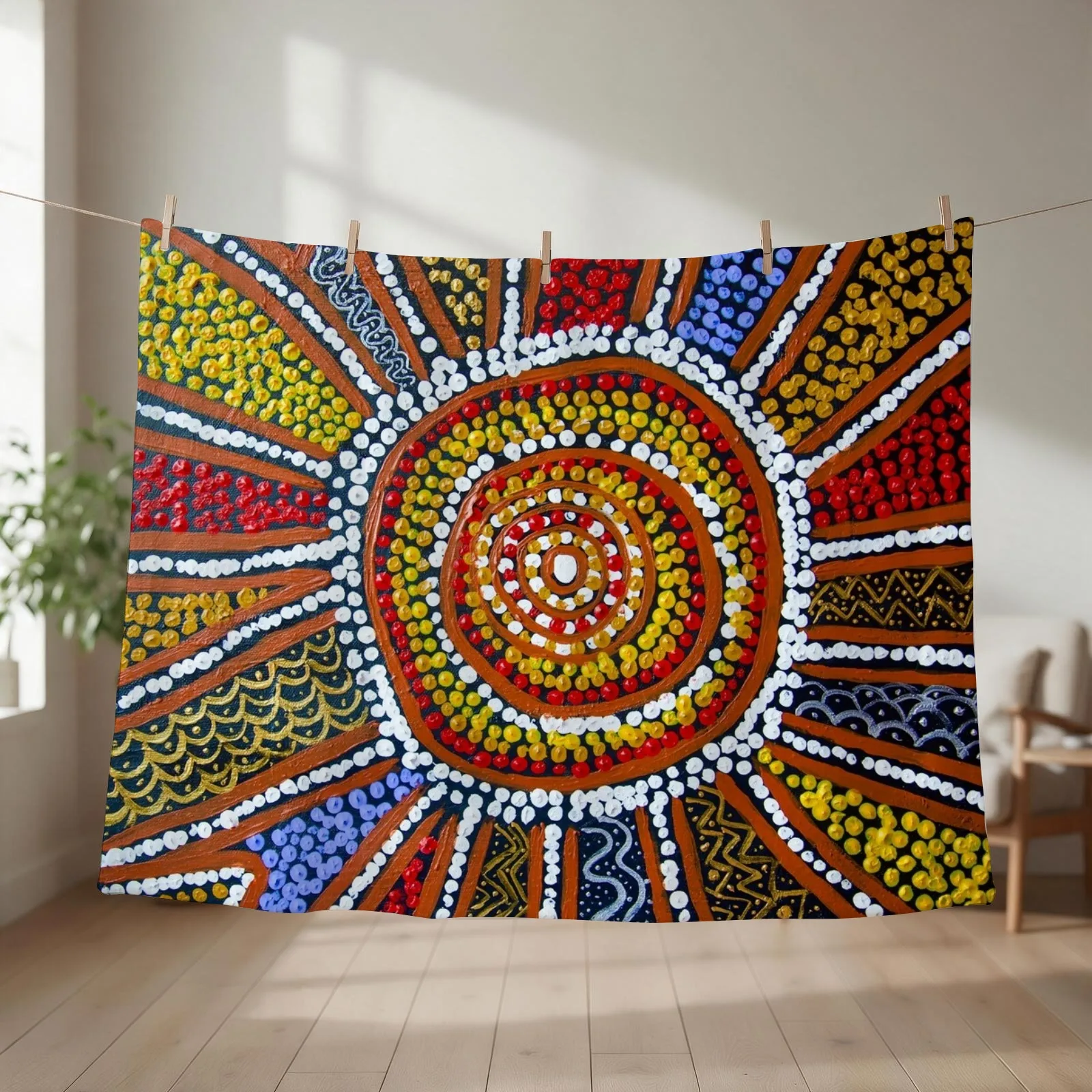VOICE. TREATY. TRUTH. THE ULURU STATEMENT FROM THE HEART Throw Blanket couch cozy soft plush fuzzy picnic outdoor blanket