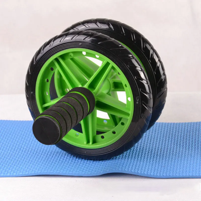 1 PC Abdominal Roller Home Fitness Equipment Abdominal Wheel Manual Double Wheel Abdominal Wheel