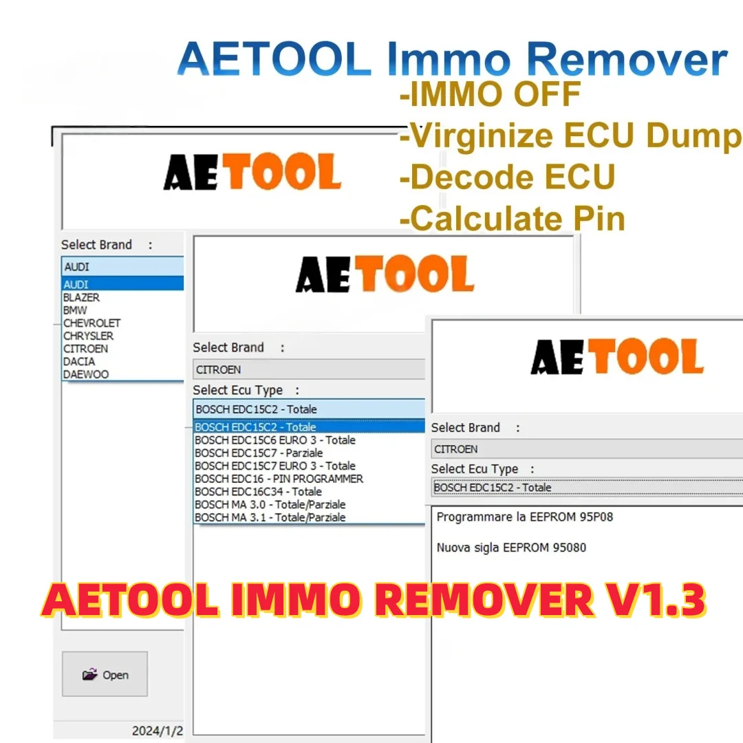

Горячая новинка: AETOOL IMMO REMOVER V1.3 – программатор для снятия PIN-кодов, отвязки IMMO и Eeprom, декодирования ECU