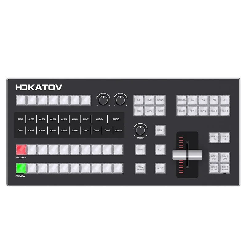 KT-KD50B BMD ATEM Switchboard Control Panel - 20-PGM/PVW Live Streaming Switcher With LCD & Custom Buttons For Sports/Events