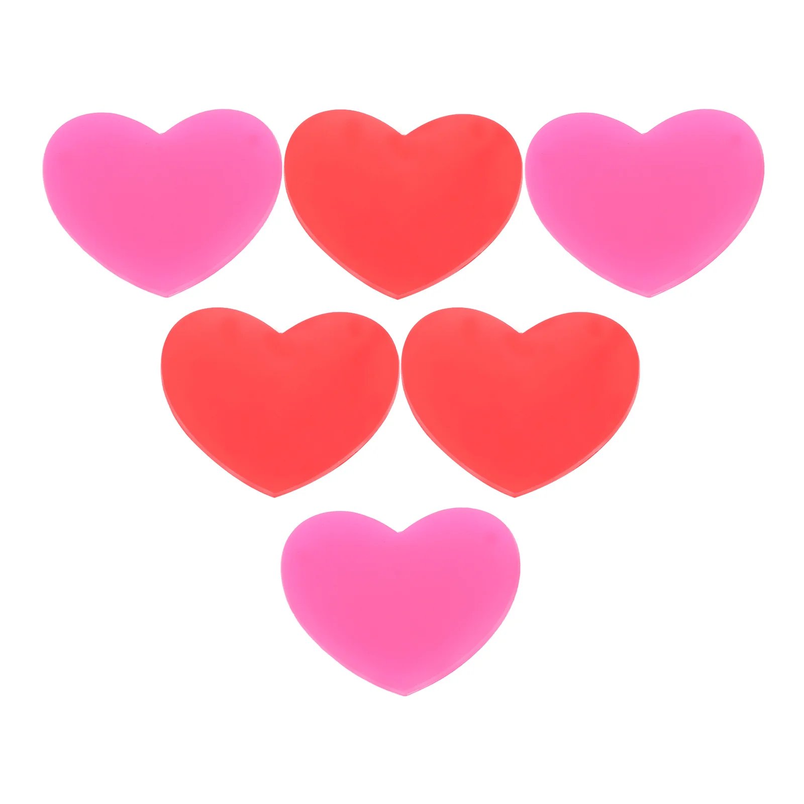 

6Pcs Silicone Tennis Racket Vibration Dampeners Heart Shape Red Rosy Absorbers Reduce Shock Improve Control for Tennis