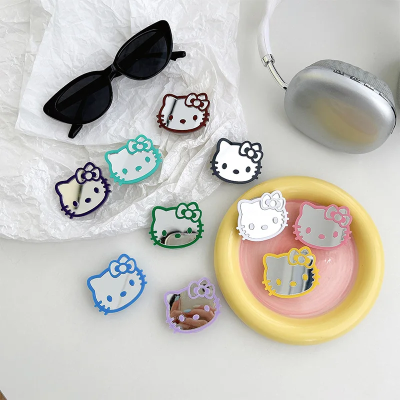 Kawaii Cartoon Cute Sanrio Kt Cat Airbag Phone HoldersFor Phone Kawaii Transparent Retractable PhoneStander Girl Birthday Gift