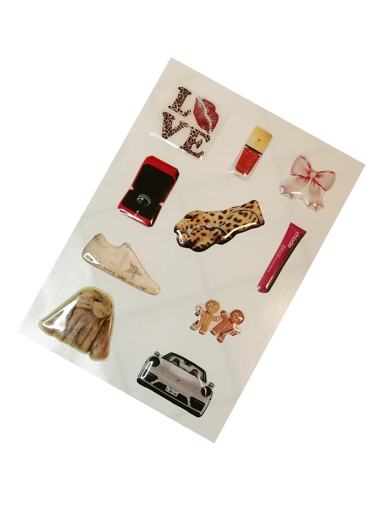 Luxury DIY Stickers for Phone 3D Decorative Resin Label