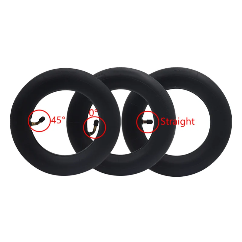 벤트 밸브 45 90도 10X2.50 내부 튜브 10x2.5 카메라 포함 10인치 유모차 유모차 스쿠터 전동 스쿠터 스케이트보드용 썸네일 2