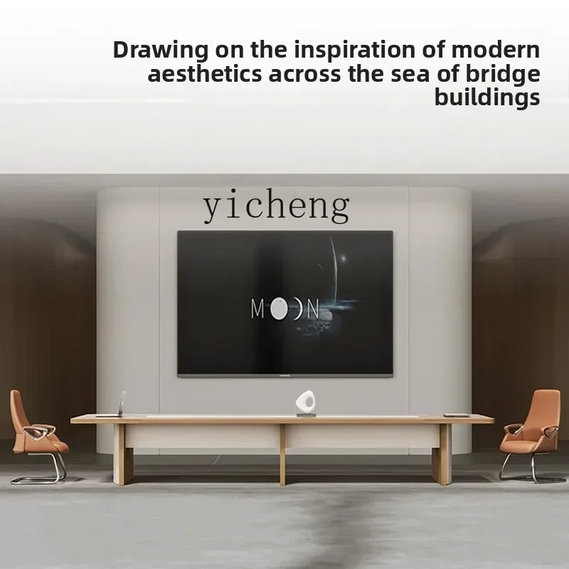 v9.10-Conference Table Simple Modern Reception Negotiation Office Desk and Chair Training
