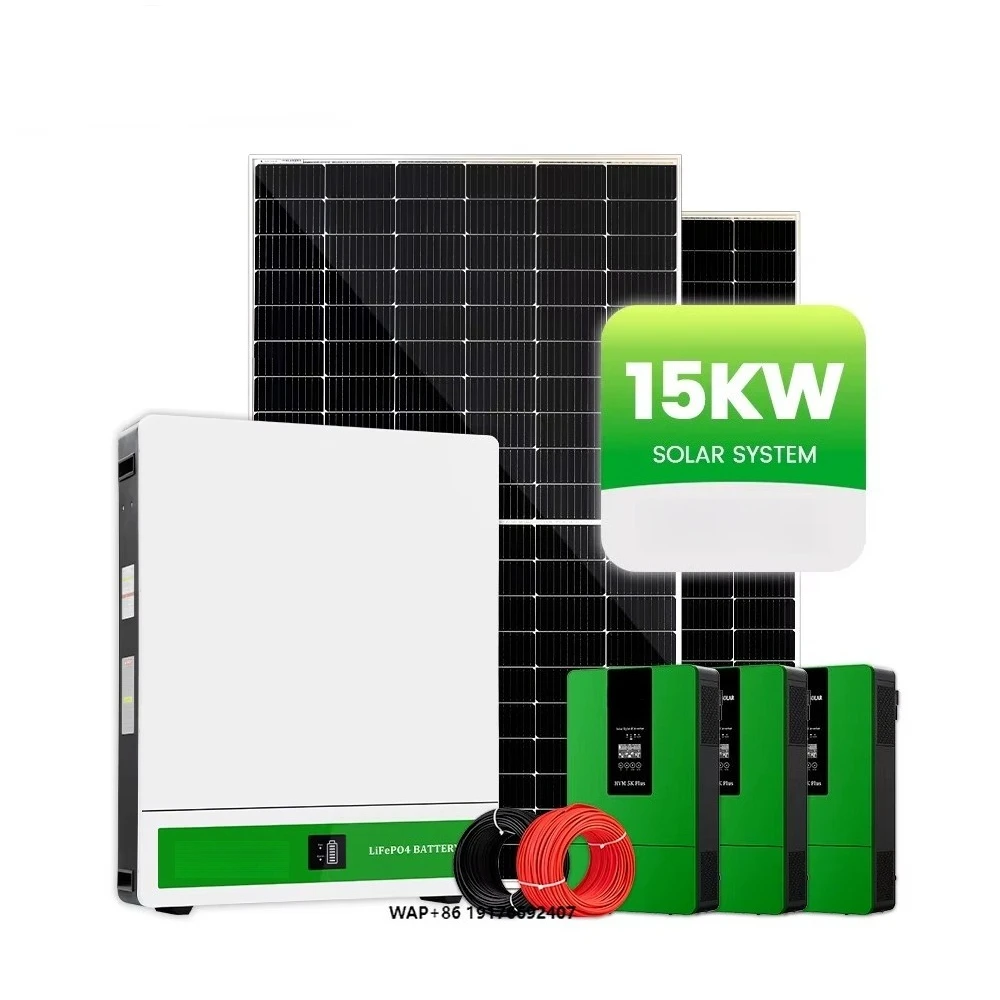 Solar Energy System 15KW Hybrid Solar Panel Hybrid System Complete With Lithium Battery Management System Bms