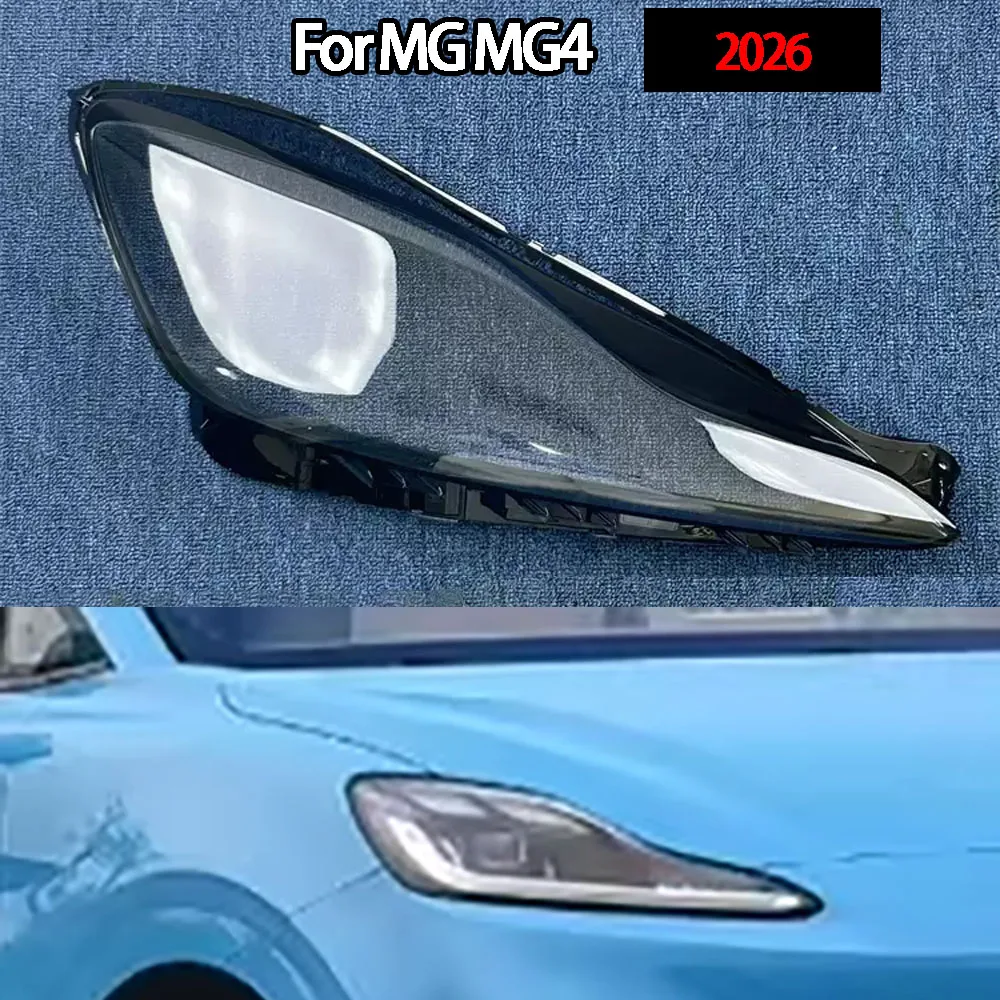 

For MG MG4 2026 Car Transparent Housing Front Headlights Lens Shell Cover Glass Lampcover Lampshade