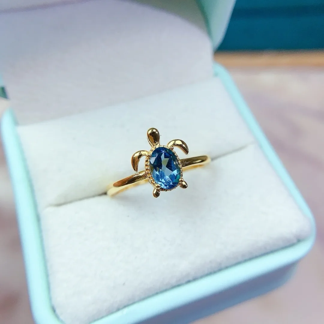 

Изысканное дизайнерское серебряное кольцо S925 с натуральным топазом, настоящий роскошный и модный подарок для женщин