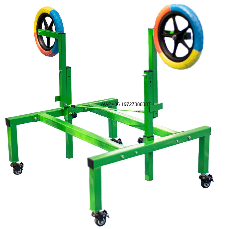 Upper Spin Swing Tennis Wheel Trainer Positive Reverse Manual Fixation Equipment for Tennis Training