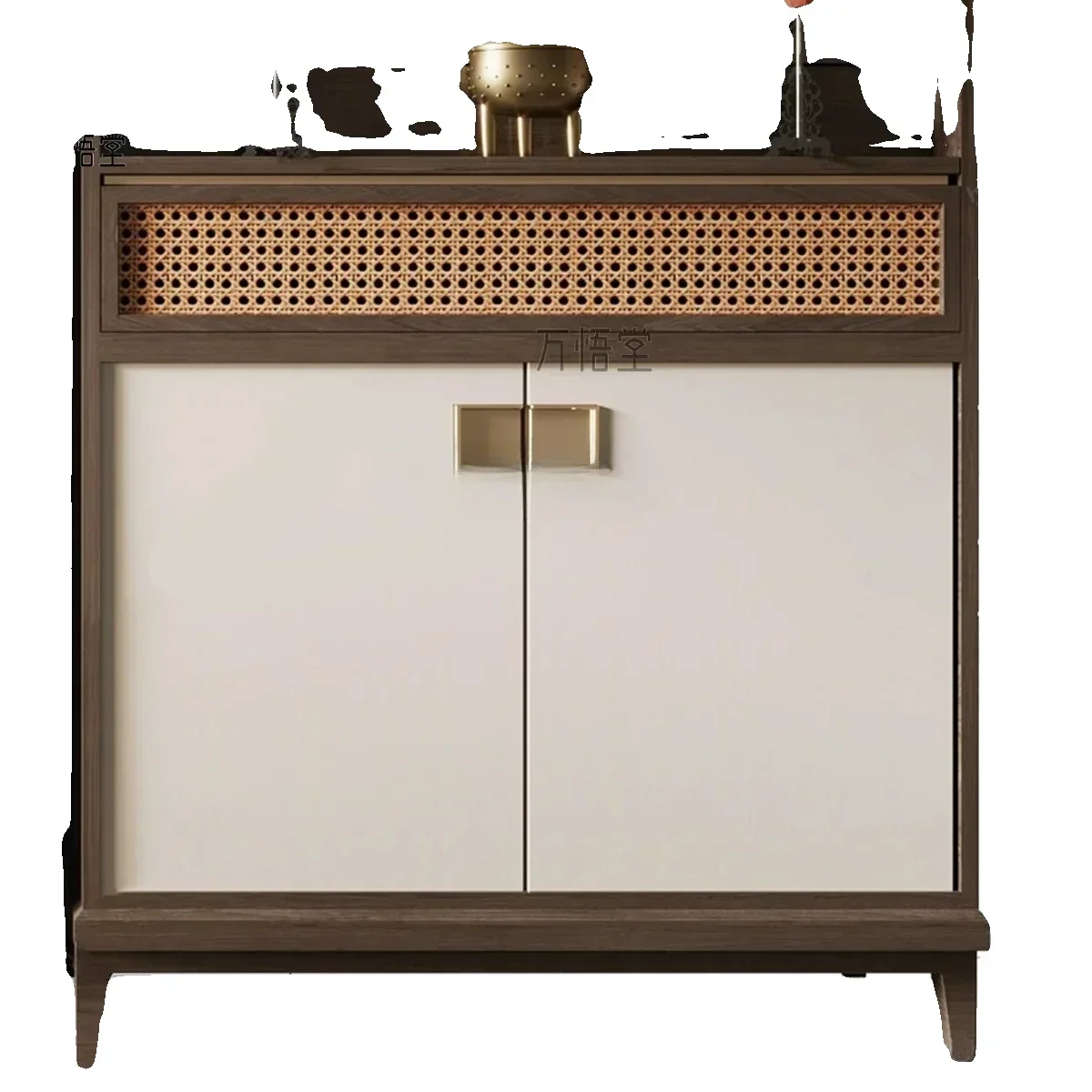 New Chinese style  serving table shrine Buddhist platform household   rattan weaving Guanyin God of Wealth cabinet offering