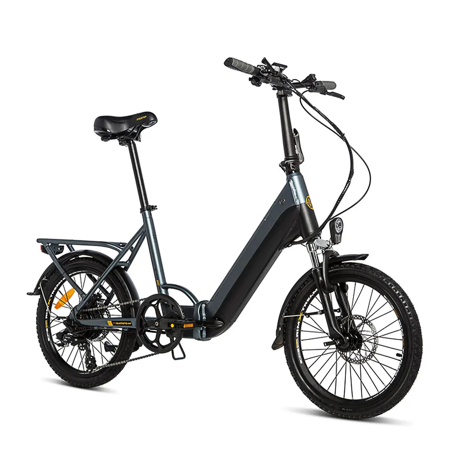 E-Bike Klappbares Elektrofahrrad 20 Zoll Große Reichweite bis zu KM 7-Gang Allterrain E-Bike für Herren für MTB, Strand und Schnee