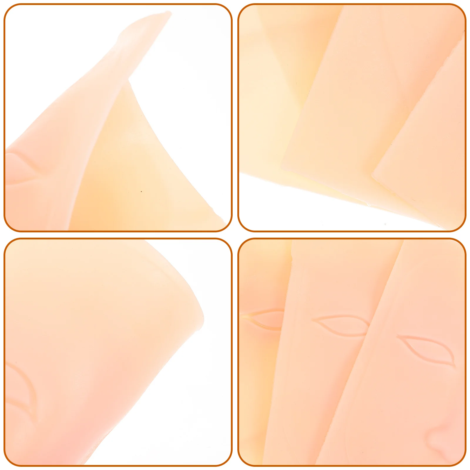 

3Pcs Silicone 3D Tattoos Practice Durable Fake Skin for Tattooing Makeup Practice Tools Silicone Skin Tattoos