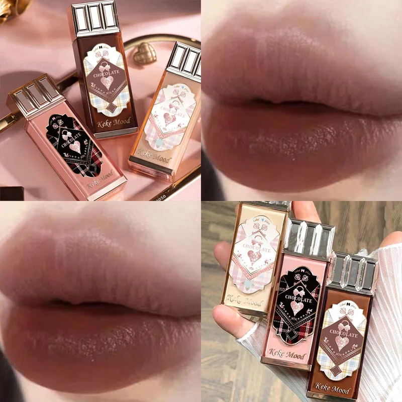 9 Colors Retro Red Lip Gloss Sweety Matte Liquid Lipstick Choccy Velvet Lip Mud Lasting Nude Lip Glaze Pink Lip Makeup Tint