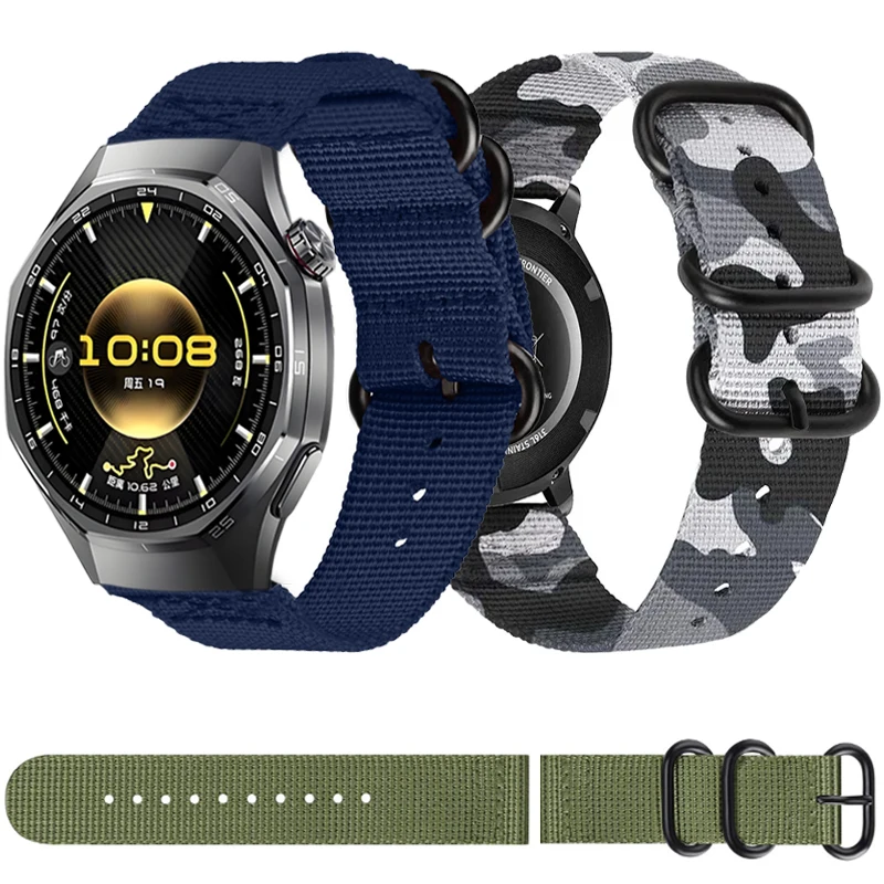 22 mm Nylonarmband für Huawei Watch GT6 5 4 3/GT6 Pro 46 mm atmungsaktives Armband für Huawei Watch 4/5/GT5 Pro 46 mm Gürtelzubehör