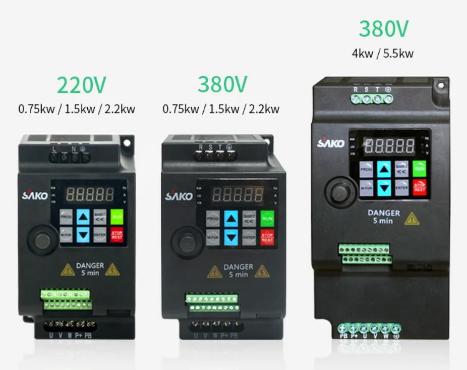 

Преобразователь переменной частоты SKI780 Mini VFD 220 В/380 В 0,75/1,5/кВт инвертор для управления скоростью двигателя