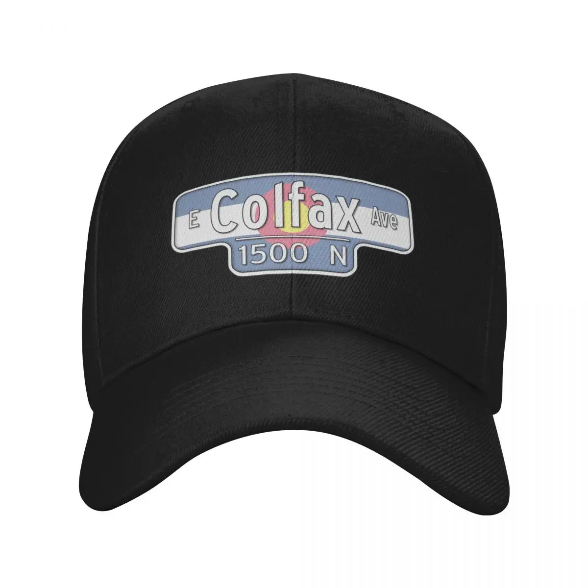 

East Colfax Ave Street Sign - Colorado State Flag Baseball Cap Hat Beach Luxury Brand Beach Bag Custom Cap Hats For Women Men's