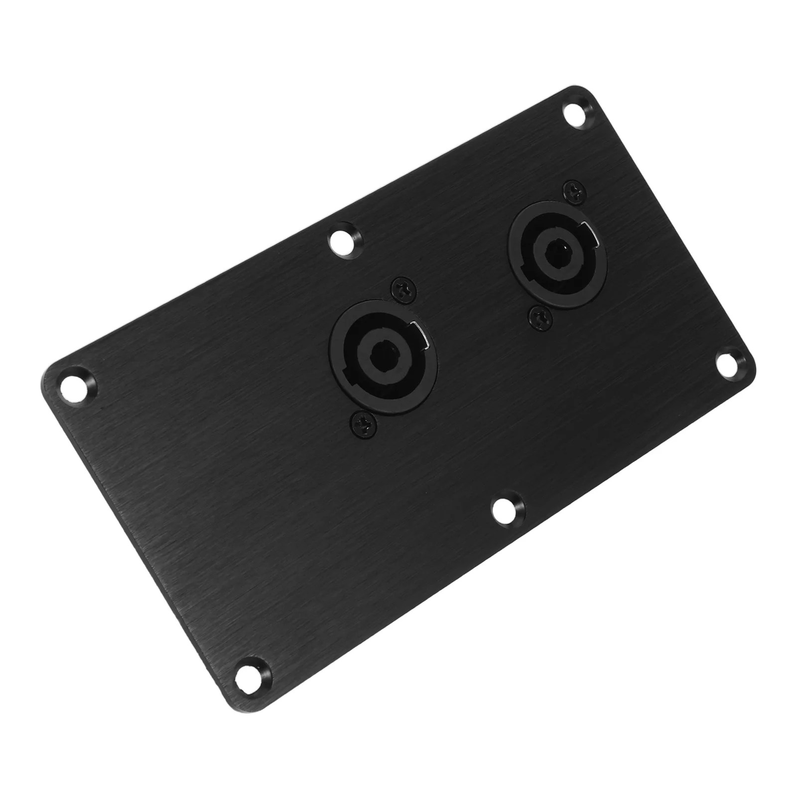 

Dual 4-Pin Xlr Speaker Junction Box Aluminum Alloy Backplate Audio Terminal Panel Speaker Wiring Connector Plate For Stage