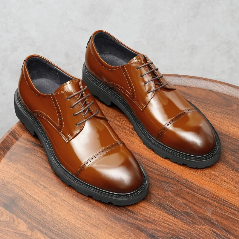 

Мужская обувь из натуральной кожи, винтажная, высокого качества, роскошная классическая модель для торжественных случаев, элегантная итальянская черная обувь из воловьей кожи для джентльменов