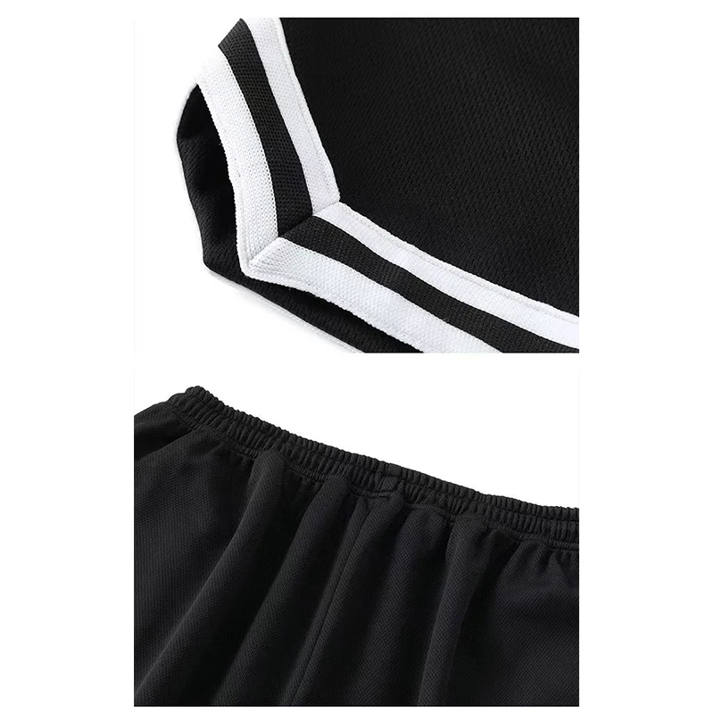 Summer Mesh fabric Men\'s Clothing Basketball And Football Shorts Male Black White Sport Running Jogging Fitness Sweatpants M-3XL