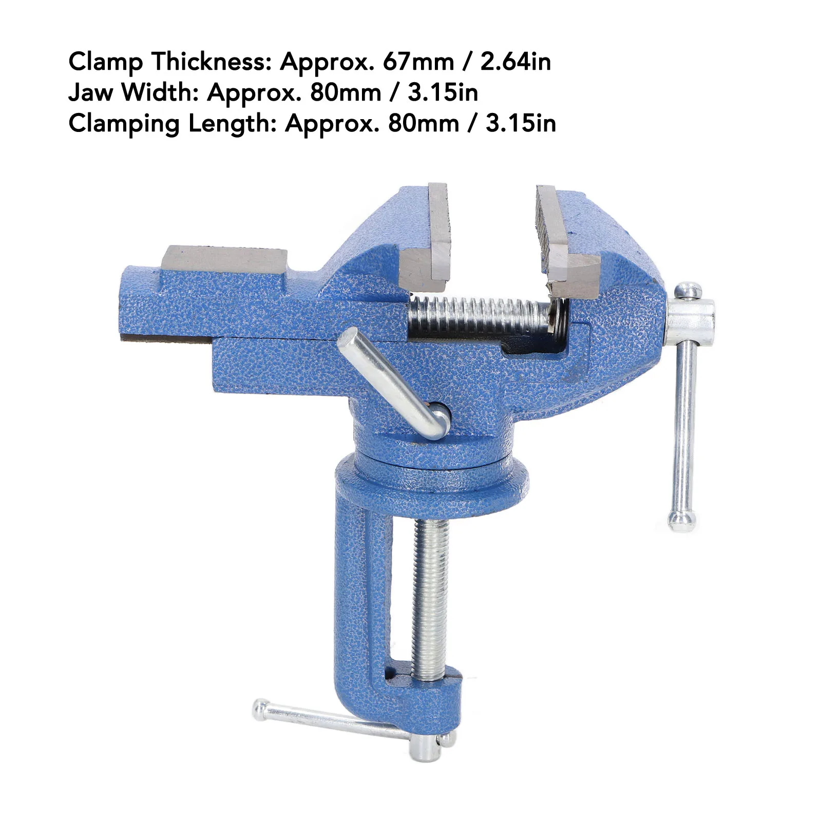 Настольные тиски Настольные тиски Сверхмощные щетки 80 мм Высокая твердость Вращение на 360 градусов Настольные тиски Зажим Тиски Зажим