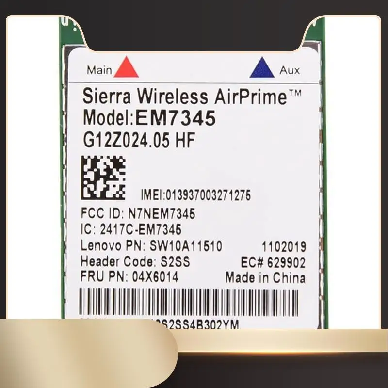 Сетевая карта, модуль карты EM7345 4G LTE WWAN для Thinkpad X250 X1C W550 T450 X240 T440, поддержка LTE/HSPA+/EMEA-N36R