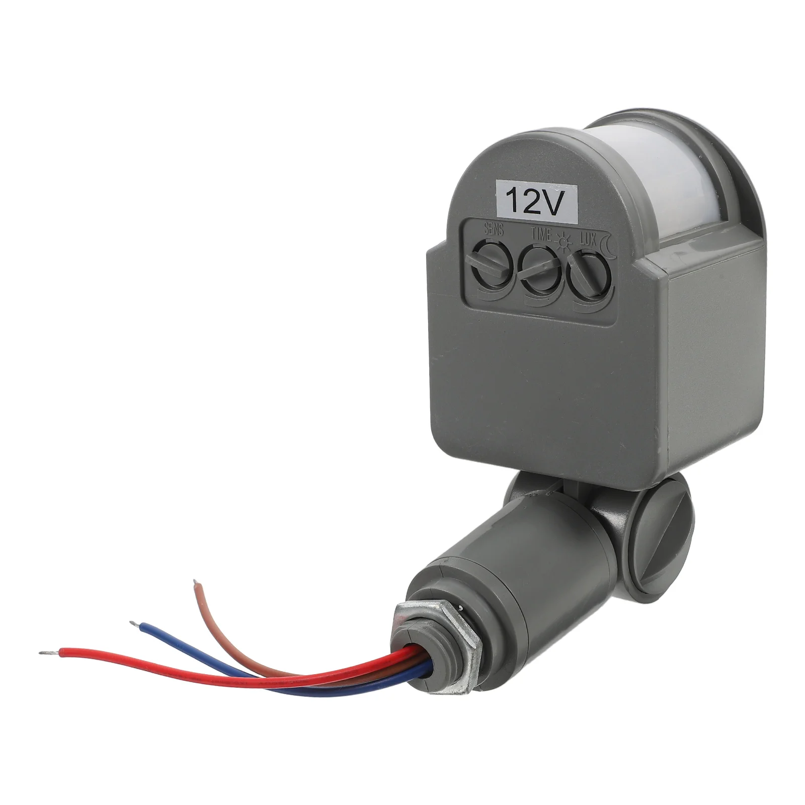 

12V Infrared Motion 30W Led Controller Pir Sensor Light 180 Degree Adjustable Angle Delay Timer Switch Lux Time Adjustment