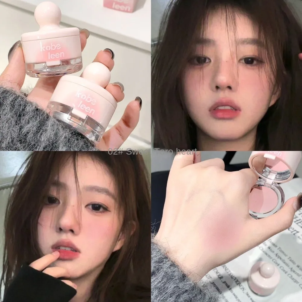 Que no vuela colorete en polvo, ajuste Natural, mate, maquillaje coreano, blanqueamiento, control de aceite, rubor, barro, cosmético Addorable