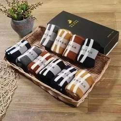 Quality High 100% Cashmere Wool Women Winter Very Warm Man's Woolen Socks 5 Pairs DPGL