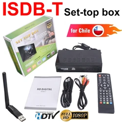 ISDB-T dla Chile Digital TV Decoder 1080P HD Terrestrial Set Top Box z HDMI i RCA obsługą Smart TV lub starych telewizorów