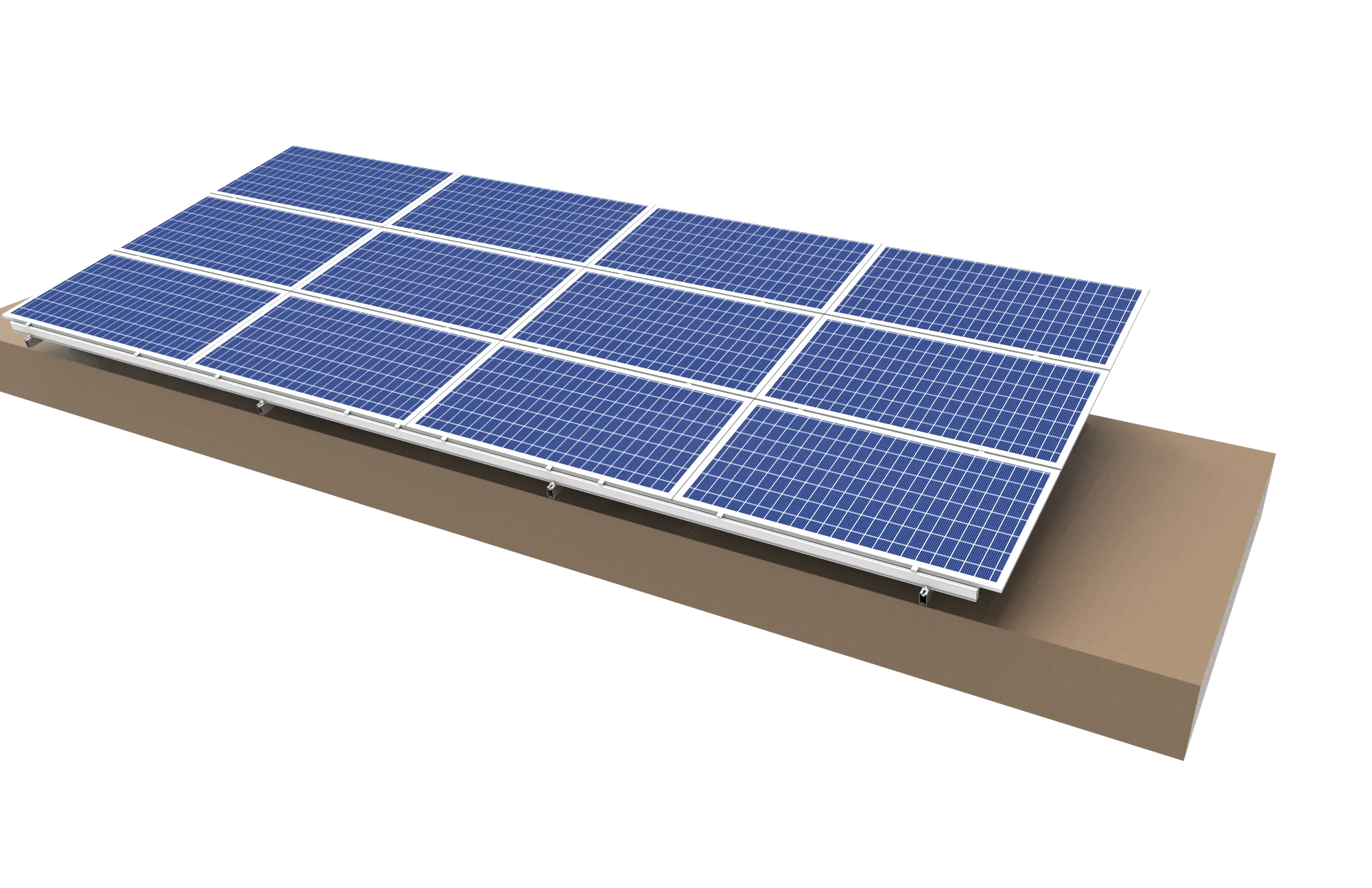 High Strength AL6005-T5/Q235B/MAC Solar Mounting System Ground Photovoltaic Solar Panel Bracket 10+ Year Warranty for Mounting - Detail 1