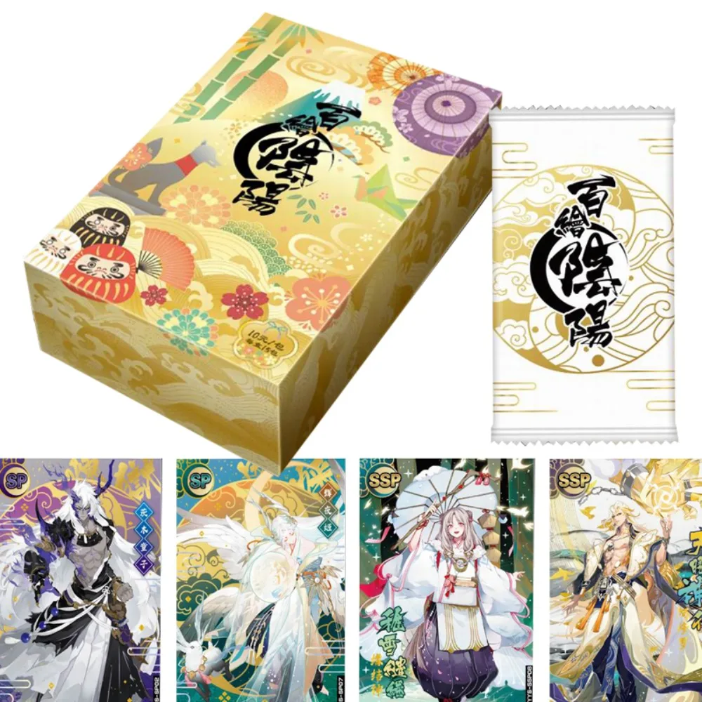 

Game Baihua Onmyoji Cards For Fans Anime Characters Rare Limited 3D Handdrawn Collection Cards Children Hobby Christmas Gifts