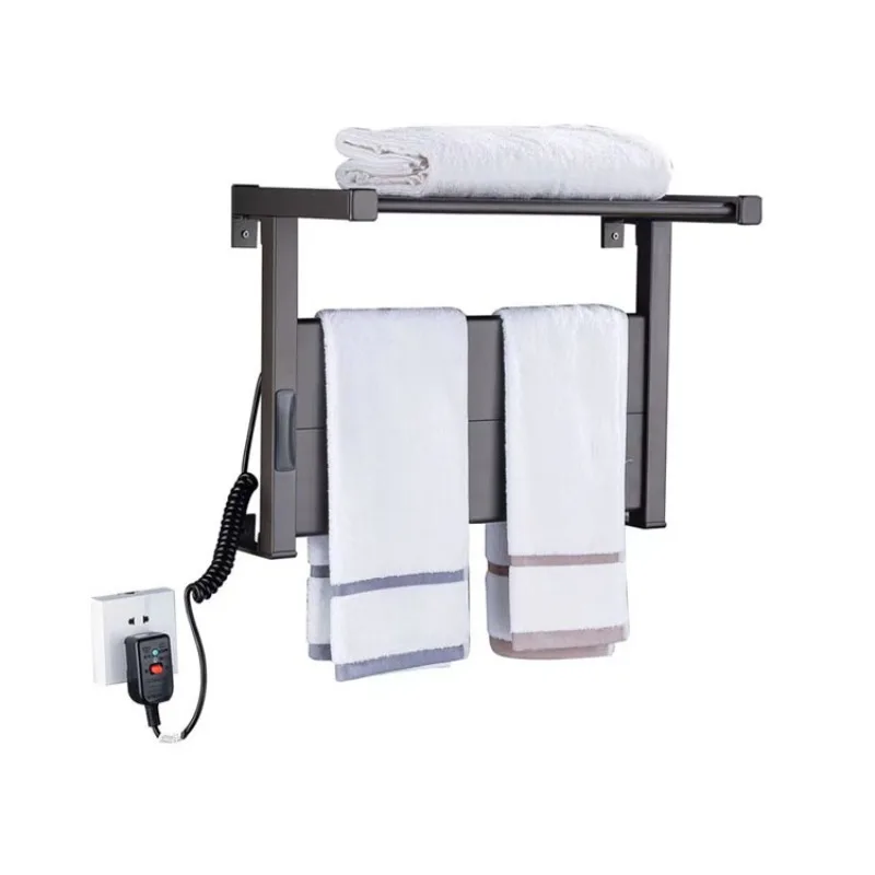 Wall Mount Flat Panel Heated Towel Rail Electric Towel Rack Heated Towel Rail Shelf