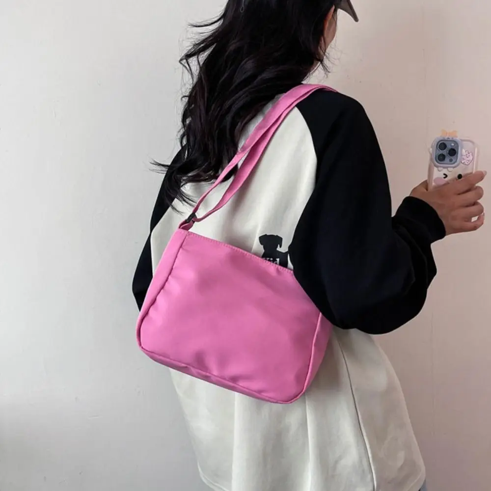 Itabag de bolso transparente, alça de ombro ajustável, exibição de crachá, bolsa crossbody feminina, grande capacidade, cor sólida