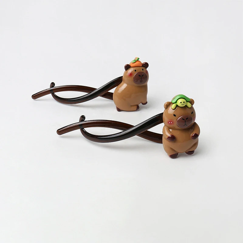 Cartoon Cute Creative Capybara Hairpin For Women Girls Sweet Versatile Animal Hair Clip Funny Kawaii Hair Accessories Gifts