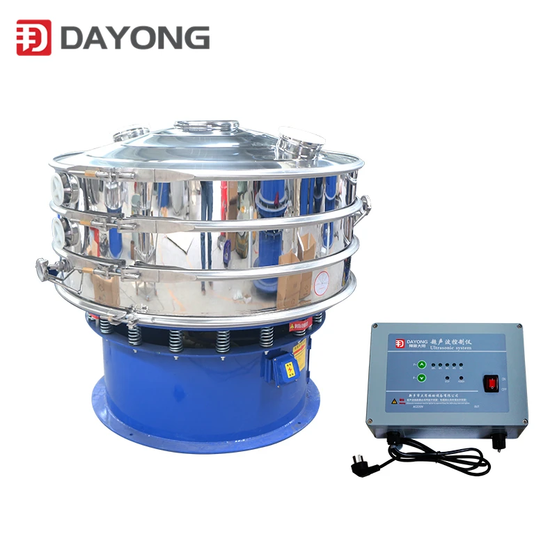 Ultrasonic Circle Rotary Vibrating Separator Powder Mesh Sieve Screen Machine With Motor Core Component
